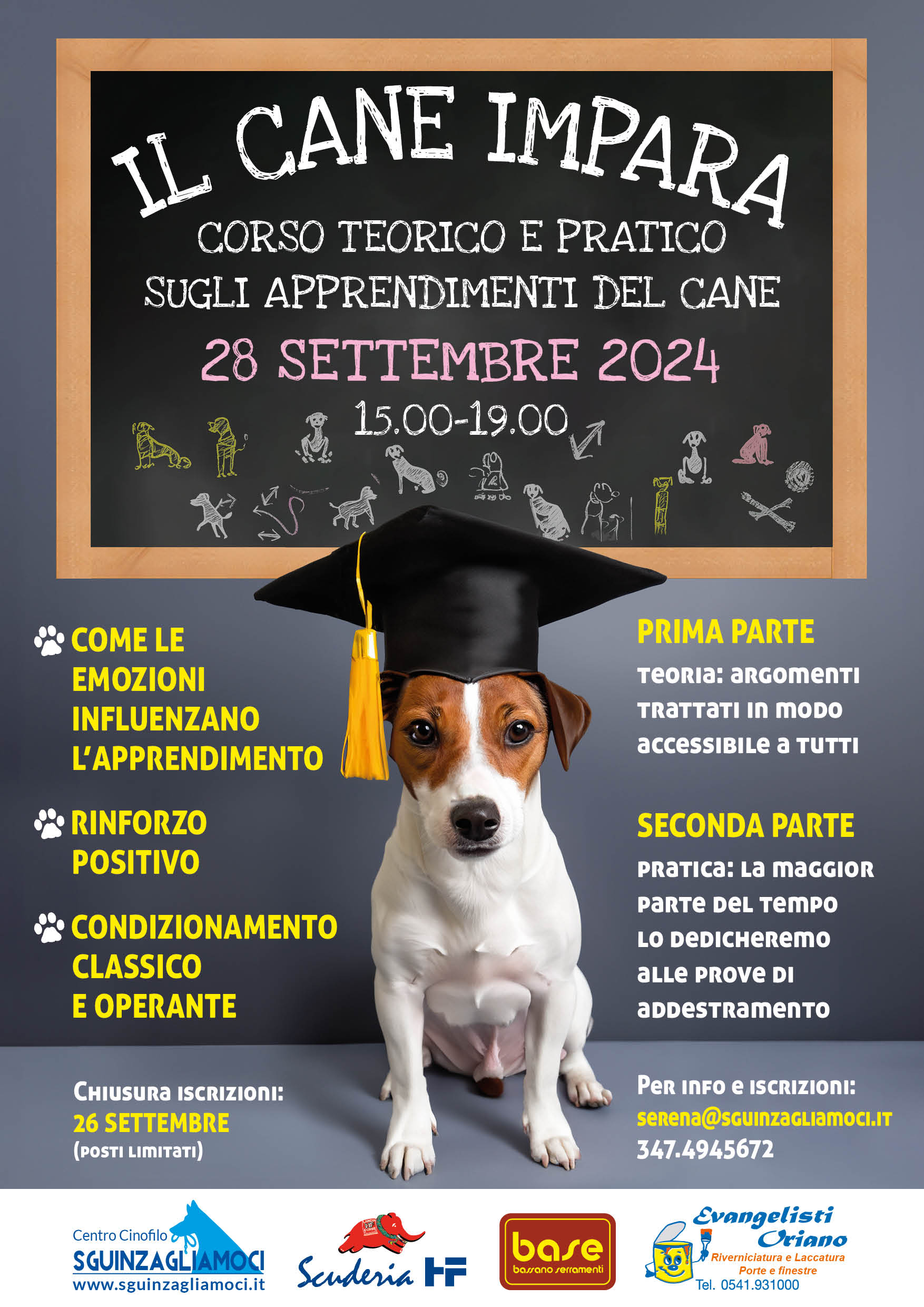 Corso apprendimenti cane